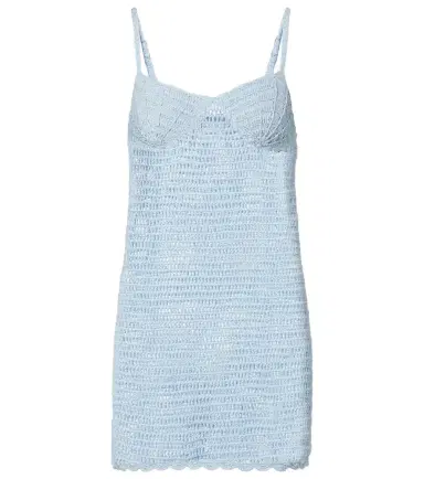 Anna Kosturova Cotton crochet minidress | Thumbnail 1