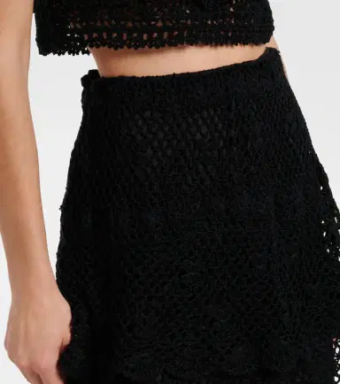 Anna Kosturova Florence cotton crochet miniskirt | Thumbnail 2