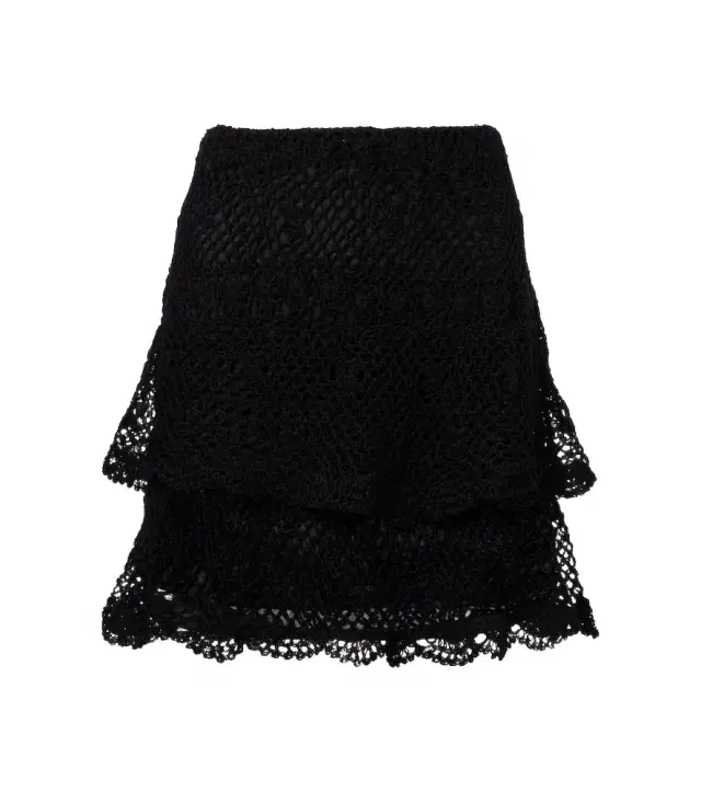 Anna Kosturova Florence cotton crochet miniskirt