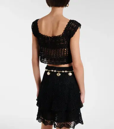 Anna Kosturova Cotton crochet crop top | Thumbnail 5