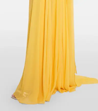Elie Saab Embellished scarf-detail silk gown | Thumbnail 3