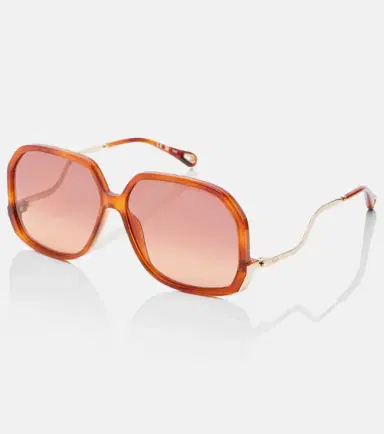 Chloe Chloé Chloé Wavy square sunglasses | Thumbnail 2