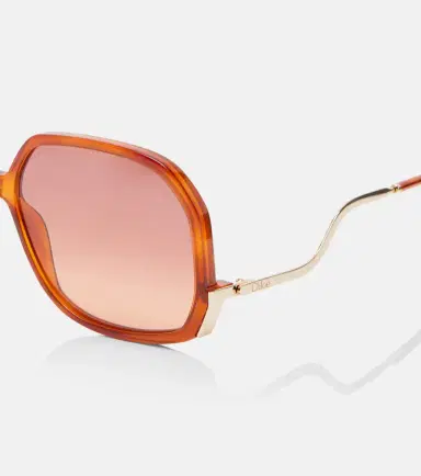 Chloe Chloé Chloé Wavy square sunglasses | Thumbnail 3