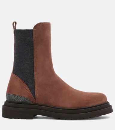 Brunello Cucinelli Monili suede Chelsea boots | Thumbnail 3