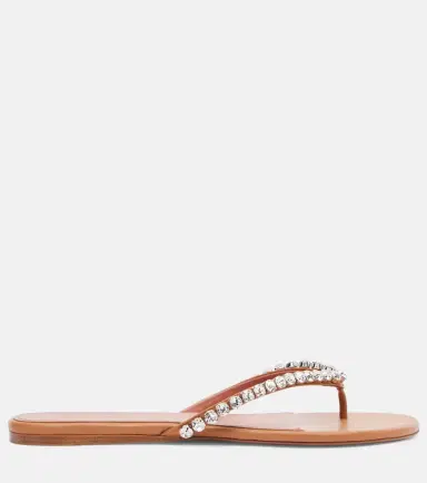 Amina Muaddi Gigi embellished leather thong sandals | Thumbnail 3 Amina Muaddi Gigi embellished leather thong sandals | Thumbnail 3