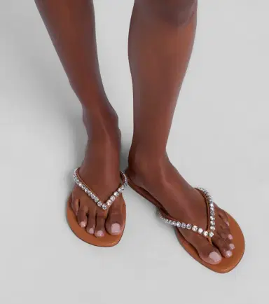 Amina Muaddi Gigi embellished leather thong sandals | Thumbnail 5 Amina Muaddi Gigi embellished leather thong sandals | Thumbnail 5