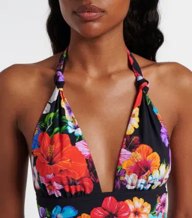 Dolce & Gabbana Floral halterneck swimsuit | Thumbnail 3