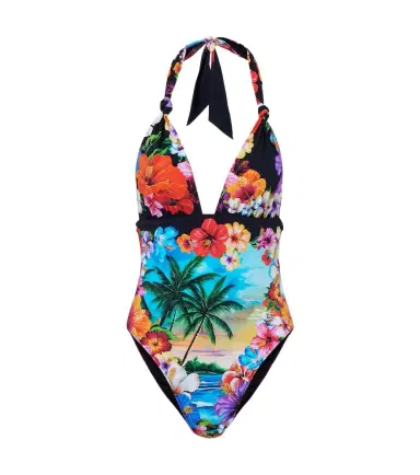 Dolce & Gabbana Floral halterneck swimsuit | Thumbnail 1