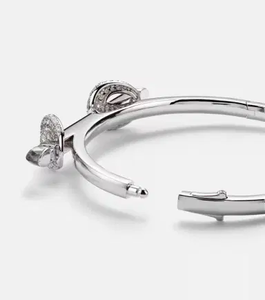 Ananya Chakra Icon 18kt white gold bracelet with diamonds and quartz | Thumbnail 2