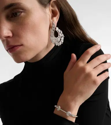 Ananya Chakra Icon 18kt white gold bracelet with diamonds and quartz | Thumbnail 4