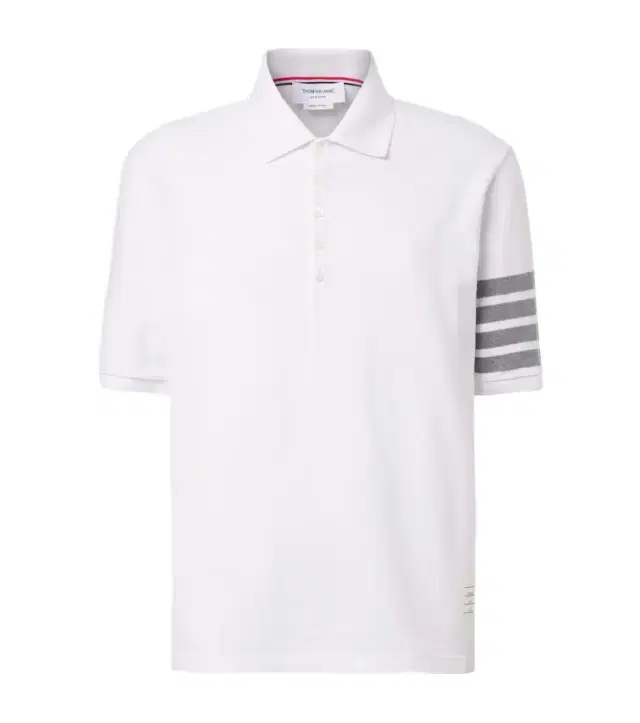 4-Bar cotton polo shirt