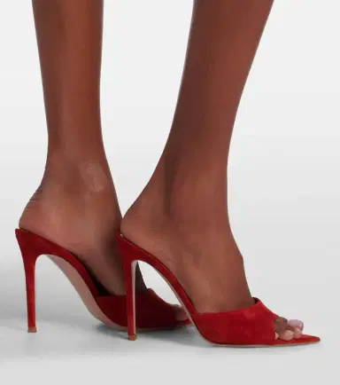 Gianvito Rossi Elle suede mules | Thumbnail 6