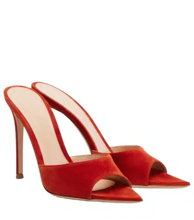 Gianvito Rossi Elle suede mules | Thumbnail 1