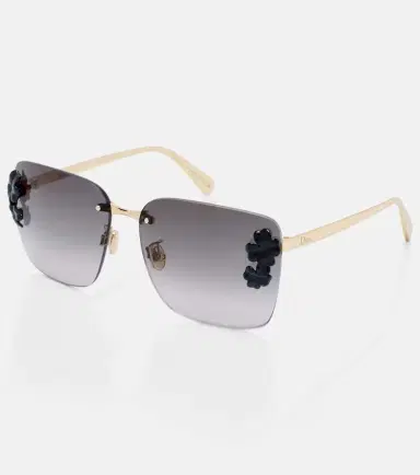Dior Eyewear Dior Clover S2U embellished square sunglasses | Thumbnail 4