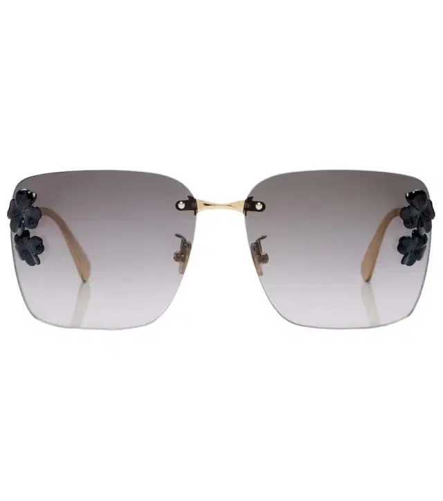 Dior Eyewear Dior Clover S2U embellished square sunglasses