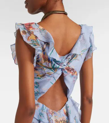 Etro Printed ruffled maxi dress | Thumbnail 2