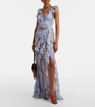 Etro Printed ruffled maxi dress | Thumbnail 4