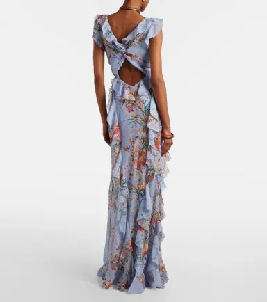 Etro Printed ruffled maxi dress | Thumbnail 7