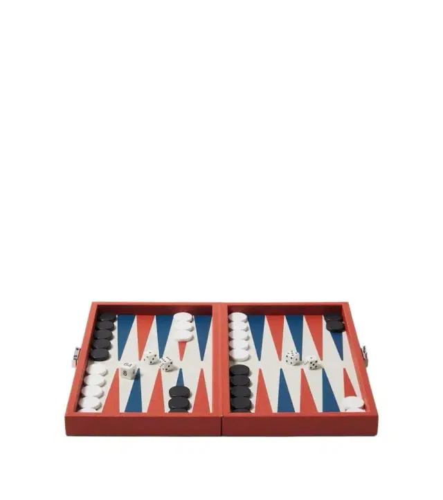 Giobagnara Phileas Miniature leather backgammon set