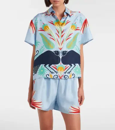 Etro Printed silk pajamas | Thumbnail 2 Etro Printed silk pajamas | Thumbnail 2