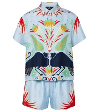 Etro Printed silk pajamas | Thumbnail 1 Etro Printed silk pajamas | Thumbnail 1