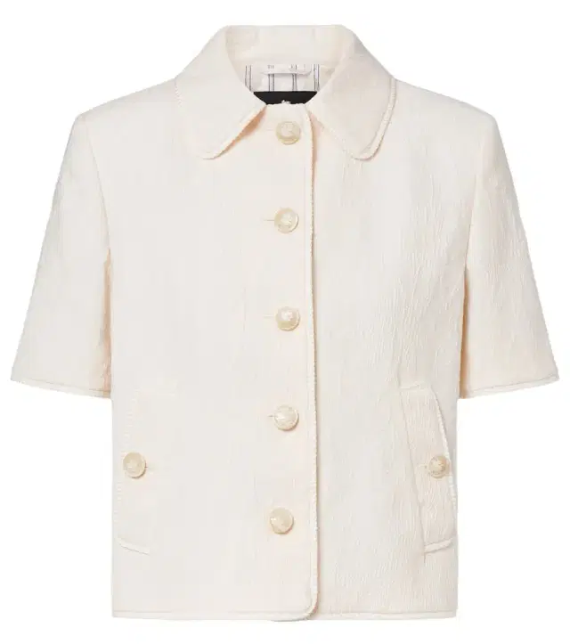 Cottton-blend jacquard jacket