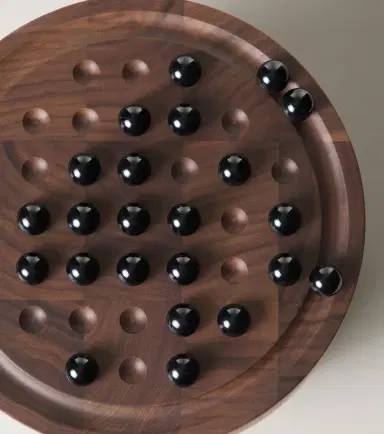 Giobagnara Mocambo Peg walnut solitaire set | Thumbnail 3