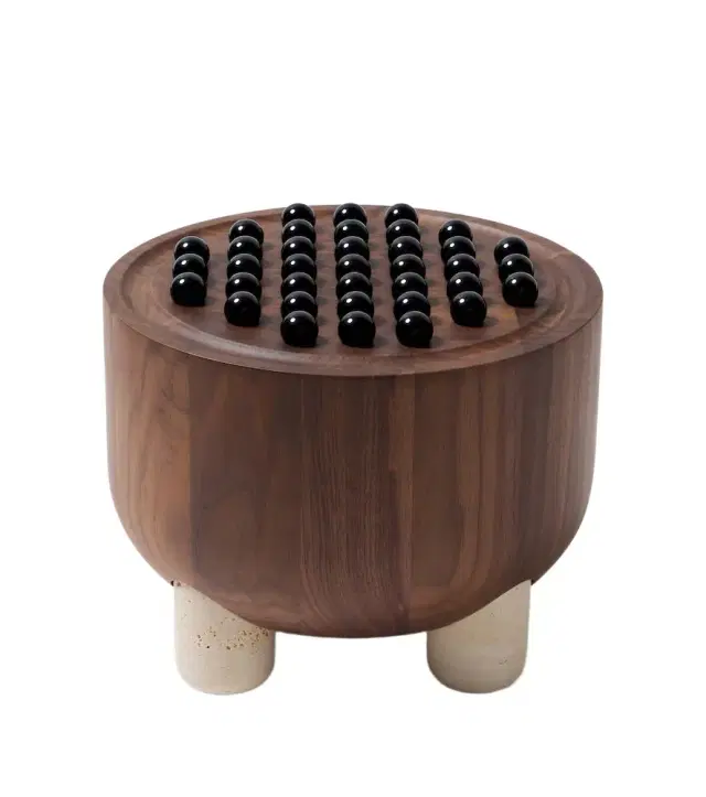 Giobagnara Mocambo Peg walnut solitaire set