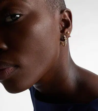 Sophie Bille Brahe Grande Lou Diamant 18kt gold single earring with diamonds | Thumbnail 4 Sophie Bille Brahe Grande Lou Diamant 18kt gold single earring with diamonds | Thumbnail 4