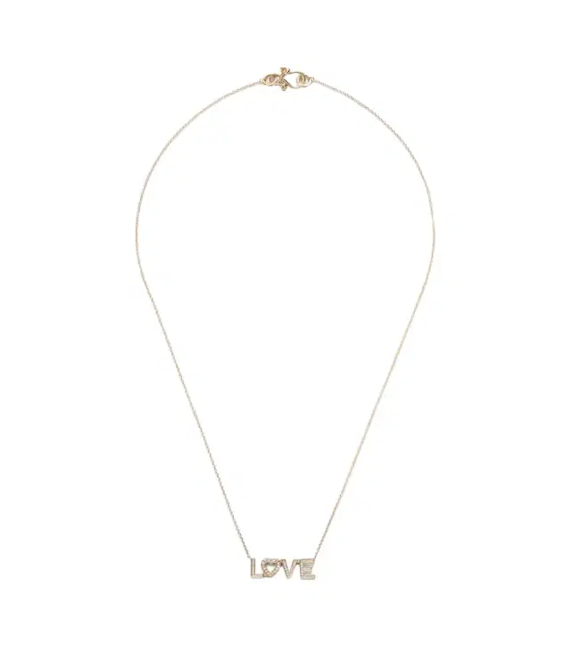 Sophie Bille Brahe Love 18kt gold necklace with diamonds