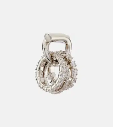 Ferragamo Gancini crystal-embellished earrings | Thumbnail 3 Ferragamo Gancini crystal-embellished earrings | Thumbnail 3