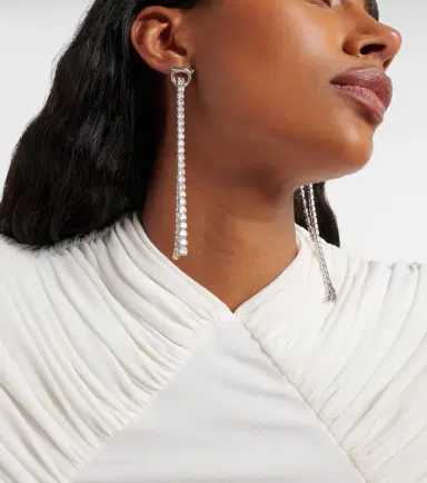 Ferragamo Embellished drop earrings | Thumbnail 5