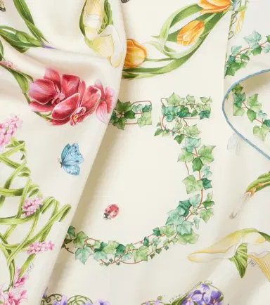 Ferragamo Floral silk scarf | Thumbnail 3
