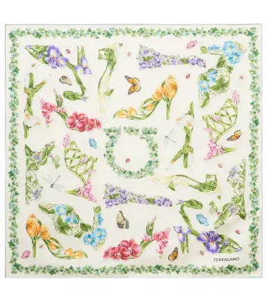Ferragamo Floral silk scarf | Thumbnail 1