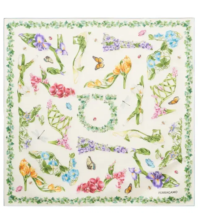 Ferragamo Floral silk scarf