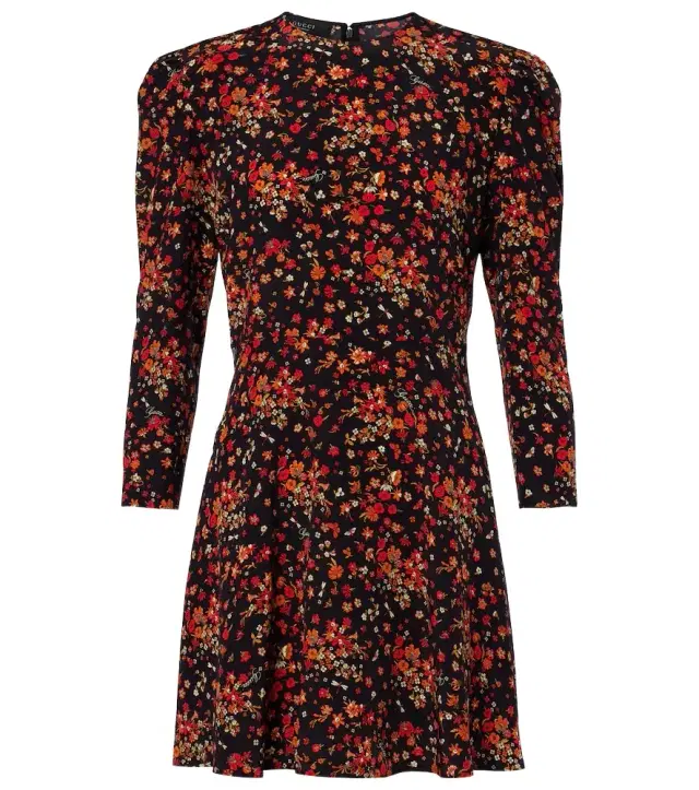 Gucci Floral silk minidress