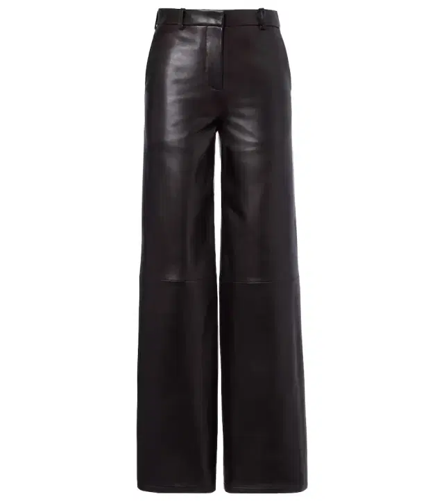 Nour Hammour Coda leather wide-leg pants