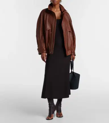 Nour Hammour Ariste leather jacket | Thumbnail 3 Nour Hammour Ariste leather jacket | Thumbnail 3