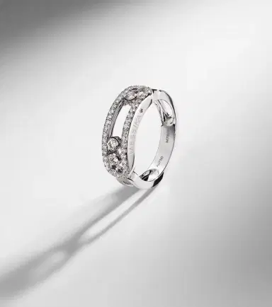 Messika Move Classique 18kt white gold ring with diamonds | Thumbnail 5 Messika Move Classique 18kt white gold ring with diamonds | Thumbnail 5
