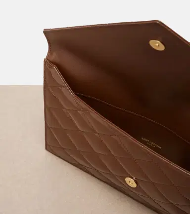 Saint Laurent Paris quilted patent leather pouch | Thumbnail 4