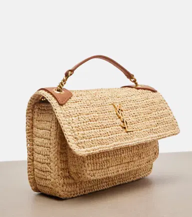Saint Laurent Niki Mini raffia crossbody bag | Thumbnail 4