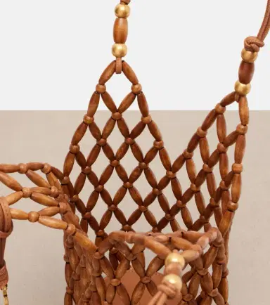 Saint Laurent Cassandre Mini wood bucket bag | Thumbnail 4 Saint Laurent Cassandre Mini wood bucket bag | Thumbnail 4