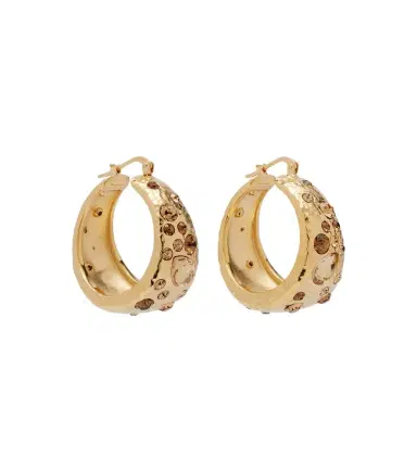 Oscar de la Renta Crystal-embellished hoop earrings | Thumbnail 1 Oscar de la Renta Crystal-embellished hoop earrings | Thumbnail 1