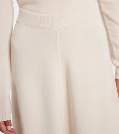Jardin des Orangers Wool and cashmere midi skirt | Thumbnail 4