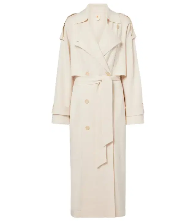 Wool and cashmere trench coat