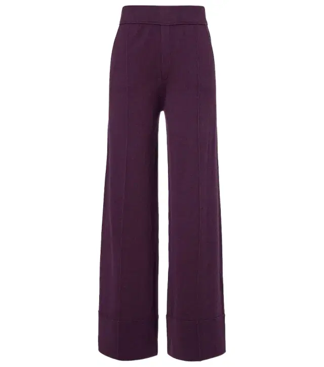 Jardin des Orangers Wool and cashmere wide-leg pants