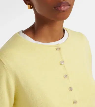Jardin des Orangers Cotton and cashmere cardigan | Thumbnail 4