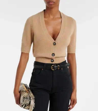 Jardin des Orangers Cropped cashmere cardigan | Thumbnail 5