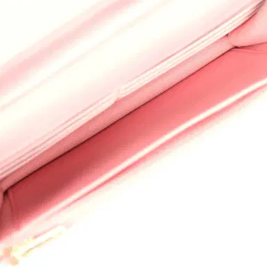 Chanel Chanel Classic Wallet On Chain Ombre Pink Shiny Goatskin Light Gold Hardware | Thumbnail 10