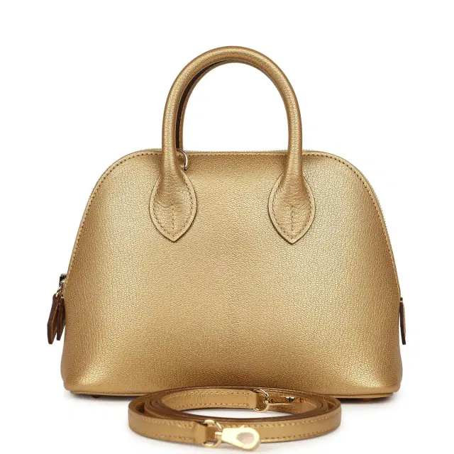 hermes Hermes 1923 Bolide Mini Dore Chevre Chamkilight Permabrass Hardware